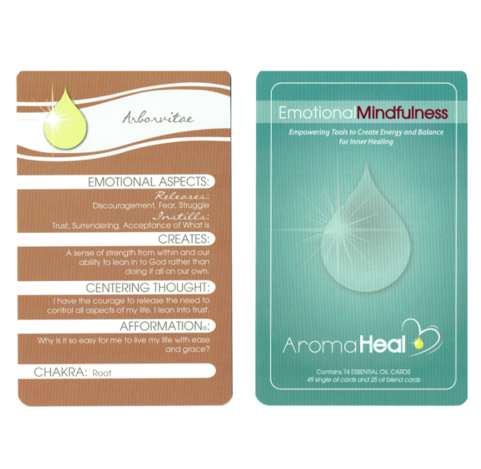 AROMA HEAL EMOTIONAL MINDFULNESS CARDS, kortsæt til æteriske olier 